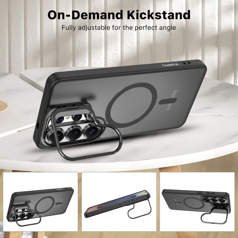 baseline InFrame MagSafe Case with Kickstand for Samsung Galaxy S26 Ultra - Black - BSS26UCSFGMS211-11.jpg