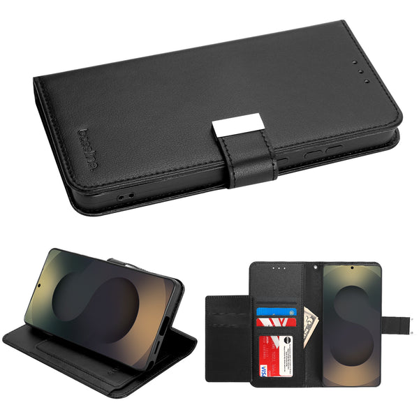 baseline Wallet Folio Case for Samsung Galaxy S26 Ultra - Black / Black - BSS26UPCMJG031-2.jpg