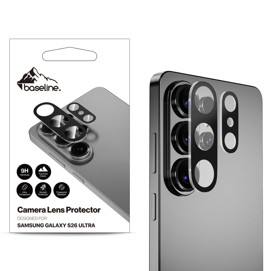 baseline Tempered Glass Lens Protector for Samsung Galaxy S26 Ultra - Black