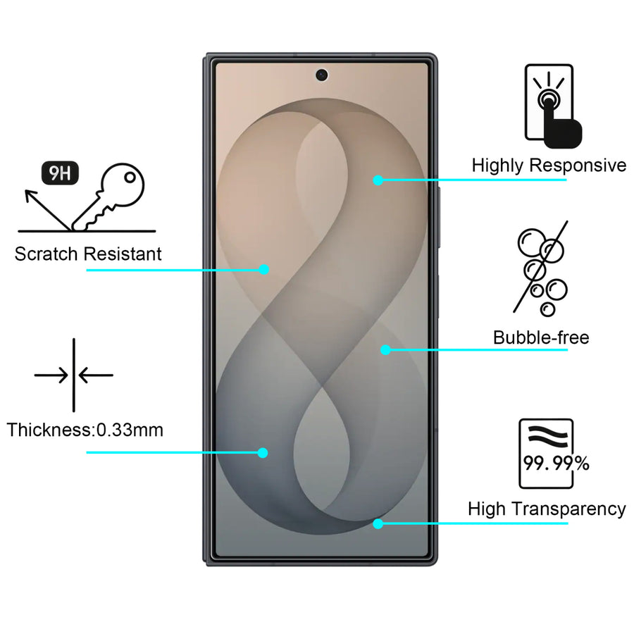 baseline Tempered Glass Screen Protector (2.5D) for Samsung Galaxy Z Fold8 Ultra - Clear - BSZF8USC90-6.JPG