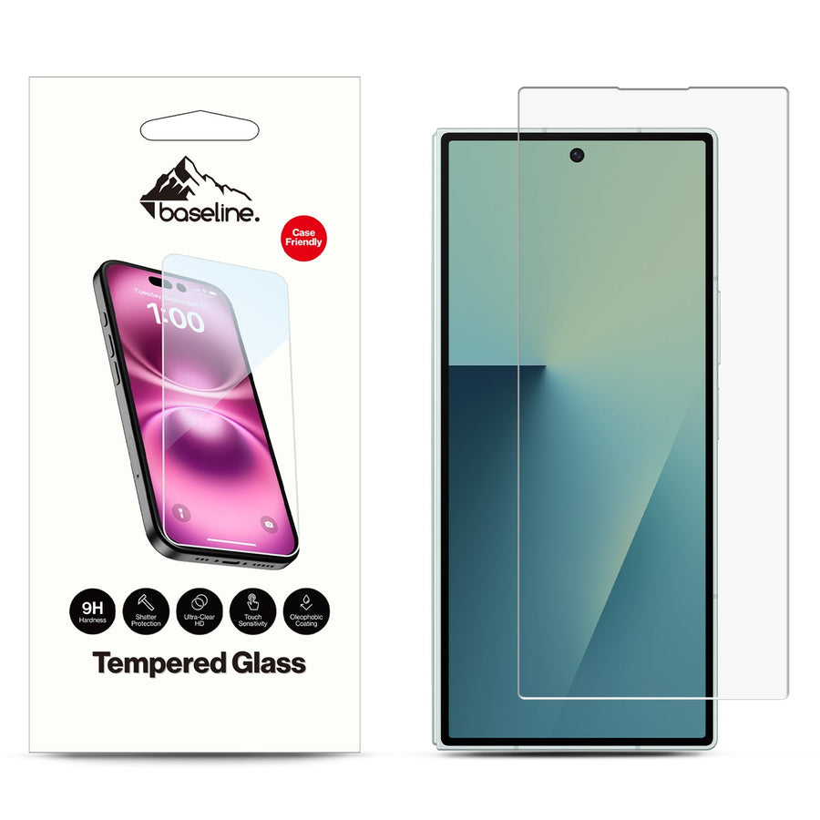 baseline Tempered Glass Screen Protector (2.5D) for Samsung Galaxy Z Fold7 - Clear