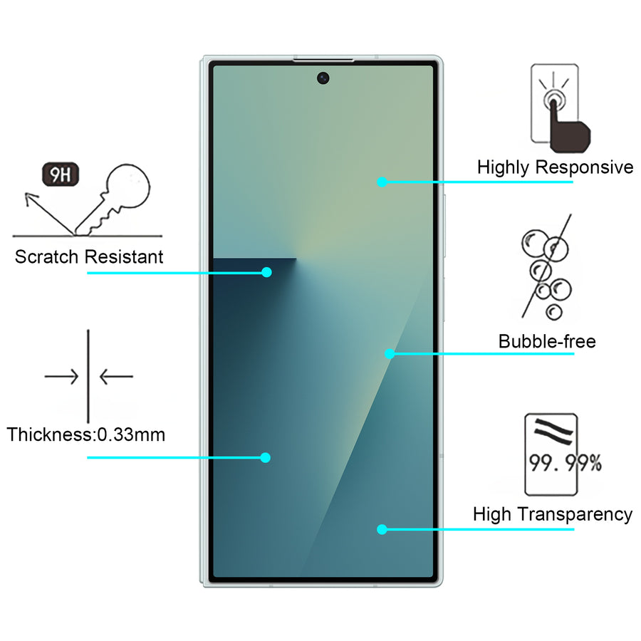 baseline Tempered Glass Screen Protector (2.5D) for Samsung Galaxy Z Fold7 - Clear - BSZFD7SC90-4.jpg