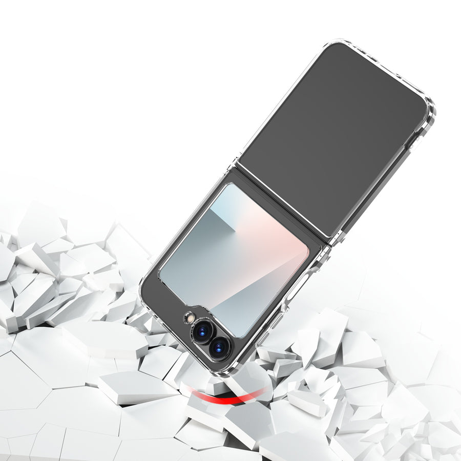 baseline Gummy Series Case for Samsung Galaxy Z Flip7 FE / Galaxy Z Flip6 - Clear - BSZFP7FECSCAM0141A-5.jpg
