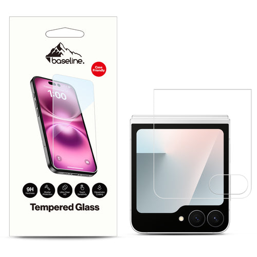 baseline Tempered Glass Screen Protector (2.5D) for Samsung Galaxy Z Flip7 FE - Clear - BSZFP7FESC90-1.jpg