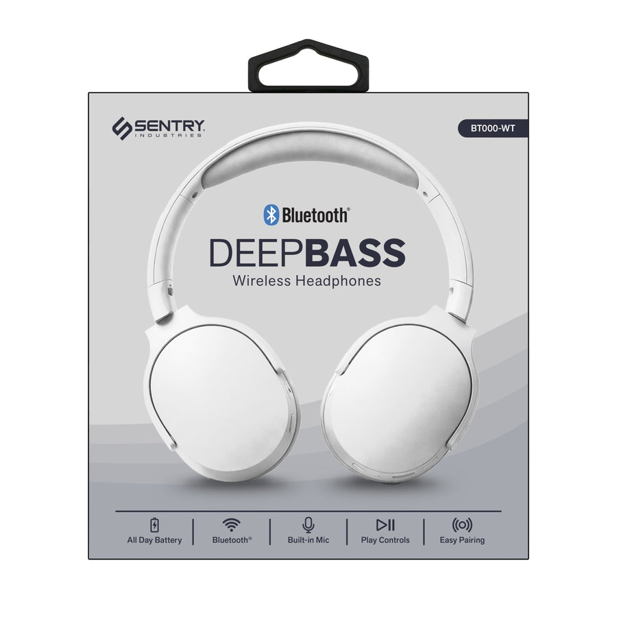 Sentry Deep Bass Bluetooth Headphones - White - BT705.jpg