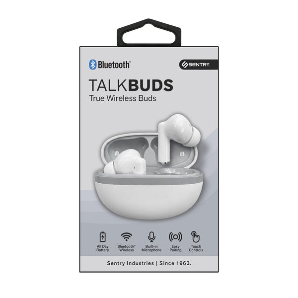 Sentry Talk Buds True Wireless Earbuds - White - BT752.jpg