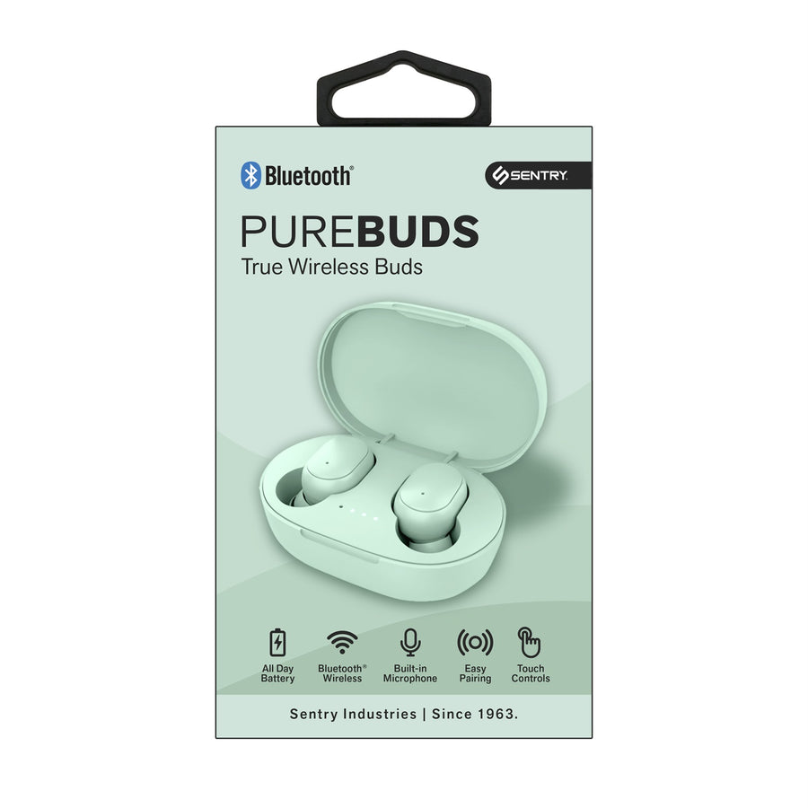 Sentry Pure Buds True Wireless Earbuds - Green - BT783.jpg