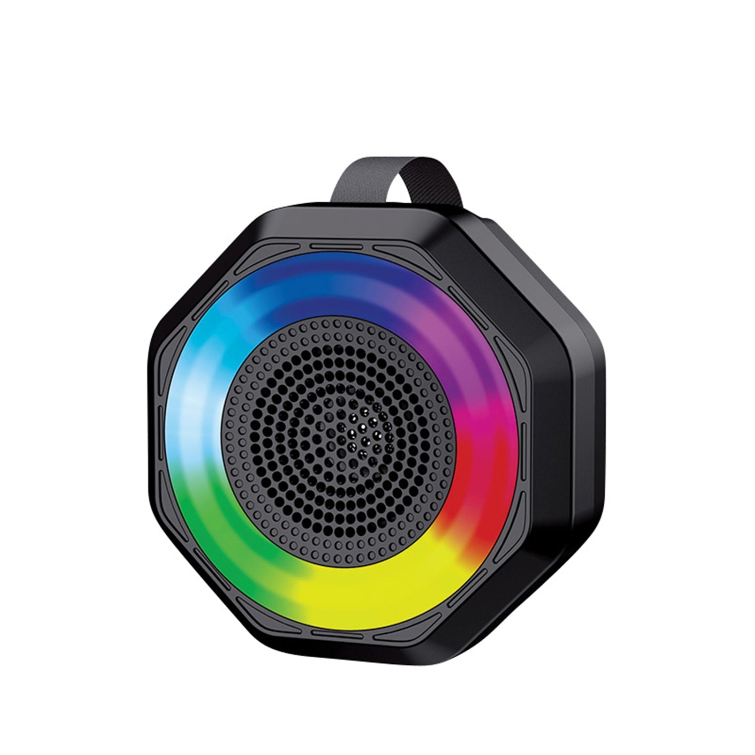 borne Bluetooth Speaker With RGB Colour Changing Lighting, 3" Driver, 5W Rms, Usb, Microsd, Fm, Tws Function - Black