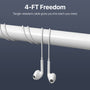baseline USB-C Wired Earbuds w/ Microphone and In-Line Controls - White - BUSBCEARPHONE071-9.jpg