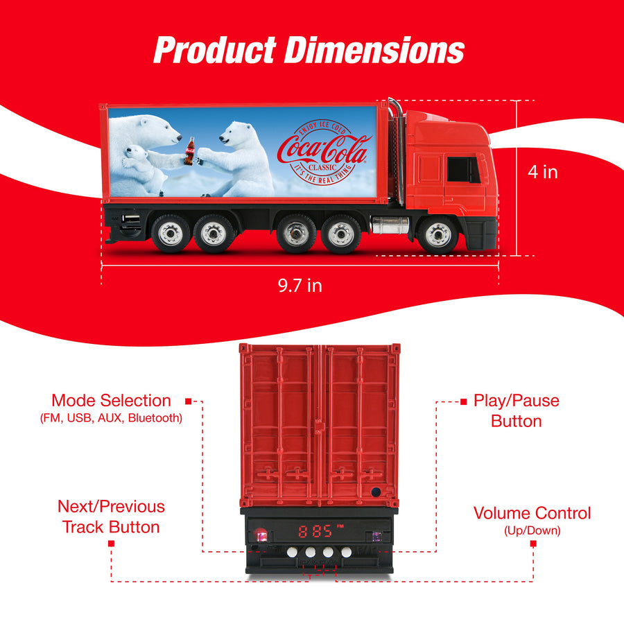 Coca-Cola Mack Truck Speaker - Polar Bear - Multi - CC-MAK-POL-5.jpg