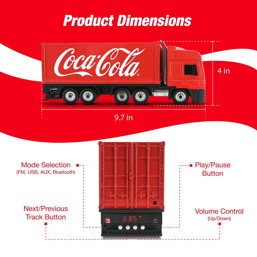 Coca-Cola Mack Truck Speaker - Red - CC-MAK-TRK-5.jpg