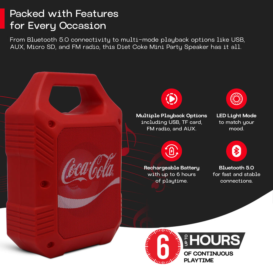 Coca-Cola Mini Party Speaker - Red - CC-MTLG-CC1-3.jpg