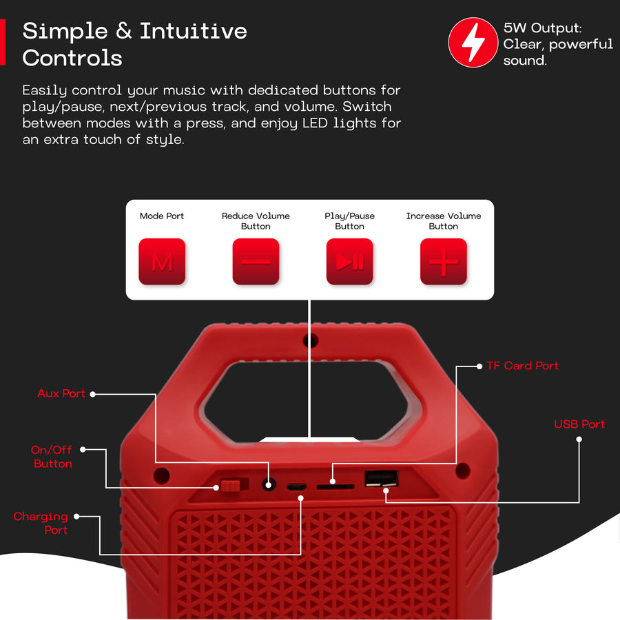 Coca-Cola Mini Party Speaker - Red - CC-MTLG-CC1-5.jpg