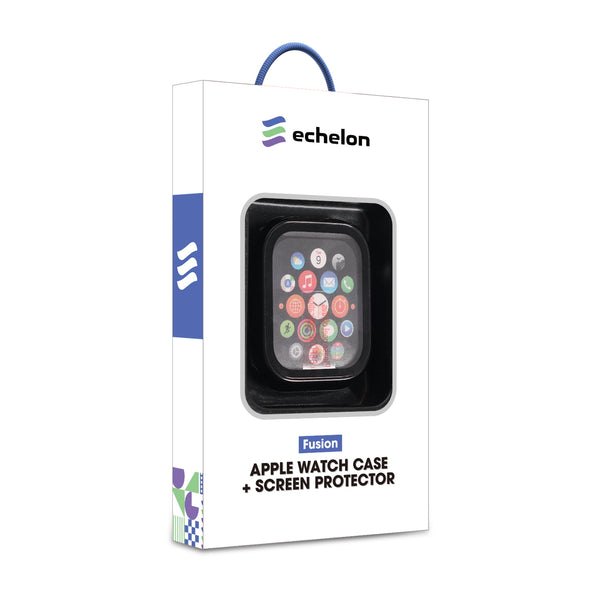 echelon Fusion Protector Case (with Tempered Glass Screen Protector) for Apple Watch Series 7 41mm - Electroplated Black - EAPWH41CSFSSC001-2.jpg