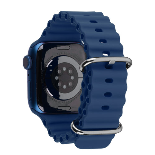 echelon ComfyFit Silicone Strap for Apple Watch Series 9 41mm/Watch Series 10 42mm / Watch SE 3 40mm - Dark Blue - EAWHS941BAN284-2.jpg