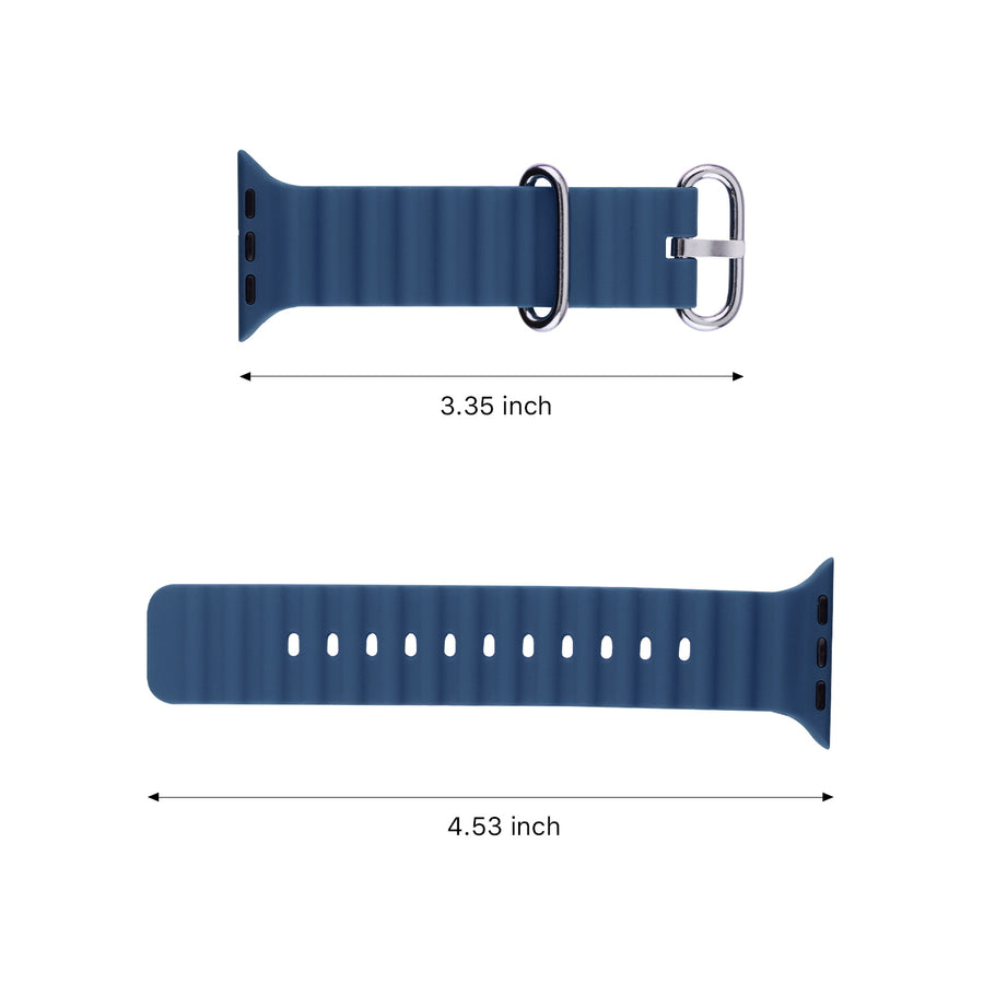 echelon ComfyFit Silicone Strap for Apple Watch Series 9 41mm/Watch Series 10 42mm / Watch SE 3 40mm - Dark Blue - EAWHS941BAN284-7.jpg