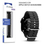 echelon ComfyFit Silicone Strap for Apple Watch Series 9 45mm/Watch Series 10 46mm / Watch SE 3 44mm - Black