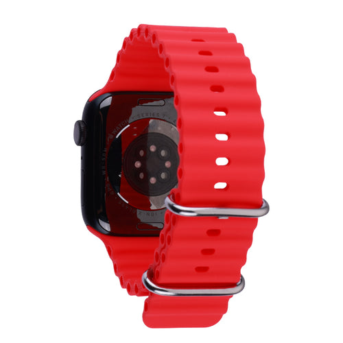 echelon ComfyFit Silicone Strap for Apple Watch Series 9 45mm/Watch Series 10 46mm / Watch SE 3 44mm - Red - EAWHS945BAN283-2.jpg