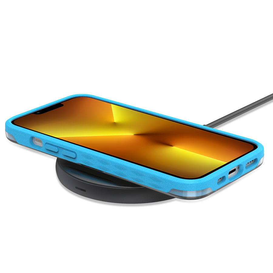 EcoBlvd Laguna Collection Case for Apple iPhone 13 Pro (6.1) - Cascade Blue (100% Compostable & Plant-Based) - ECO-LAG-IP13P-BL-5.jpg