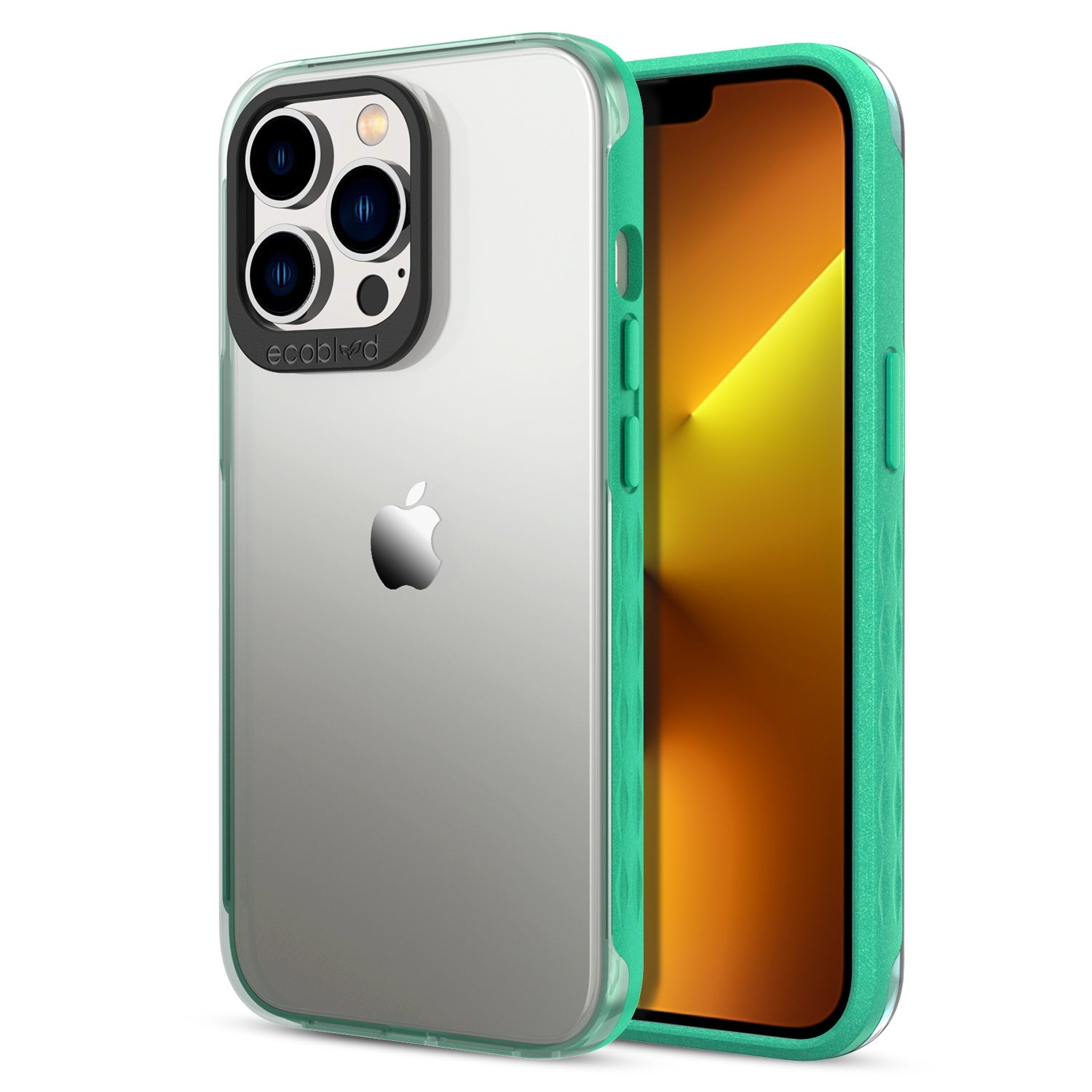 EcoBlvd Laguna Collection Case for Apple iPhone 13 Pro (6.1) - Foliage Green (100% Compostable & Plant-Based)