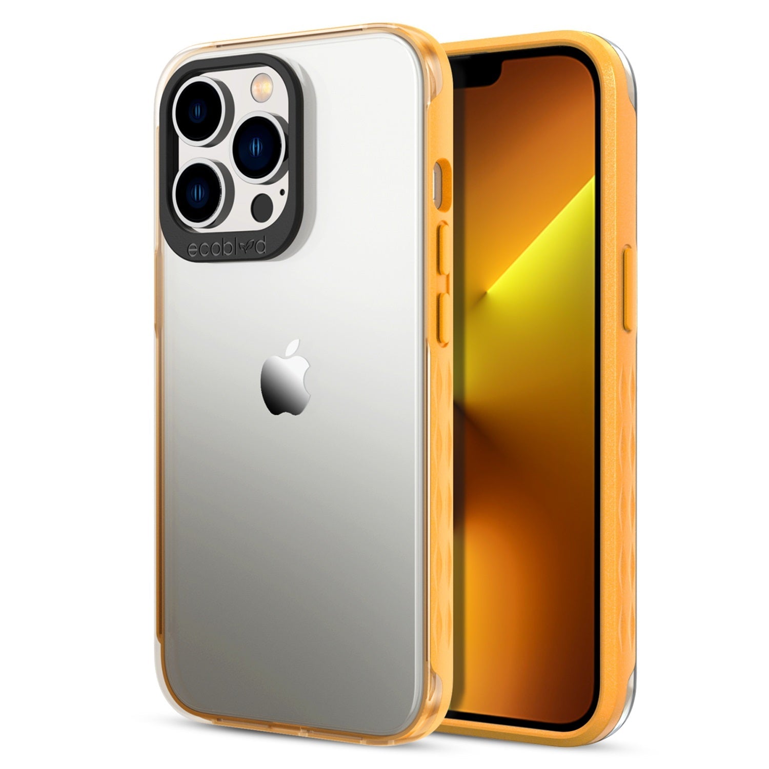 EcoBlvd Laguna Collection Case for Apple iPhone 13 Pro (6.1) - Illuminating Yellow (100% Compostable & Plant-Based)