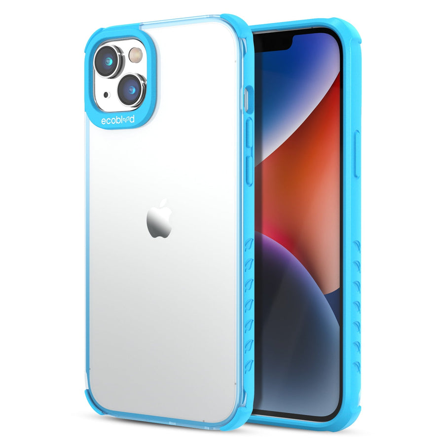 EcoBlvd Laguna Collection Case for Apple iPhone 14 Plus (6.7) - Cascade Blue (100% Compostable & Plant-Based)