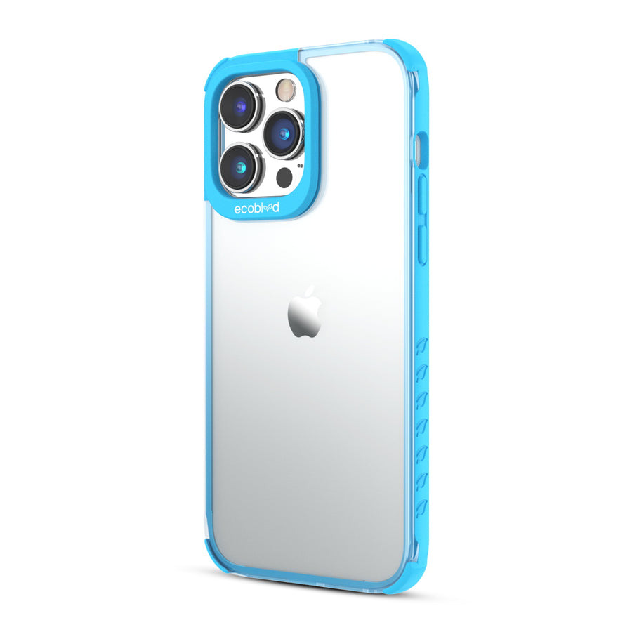 EcoBlvd Laguna Collection Case for Apple iPhone 14 Pro (6.1) - Cascade Blue (100% Compostable & Plant-Based) - ECO-LAG-IP14P-BL-4.jpg
