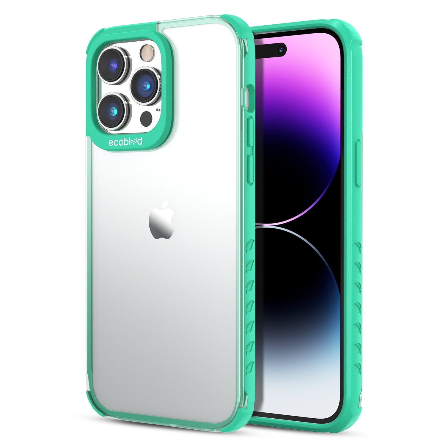 EcoBlvd Laguna Collection Case for Apple iPhone 14 Pro (6.1) - Foliage Green (100% Compostable & Plant-Based)
