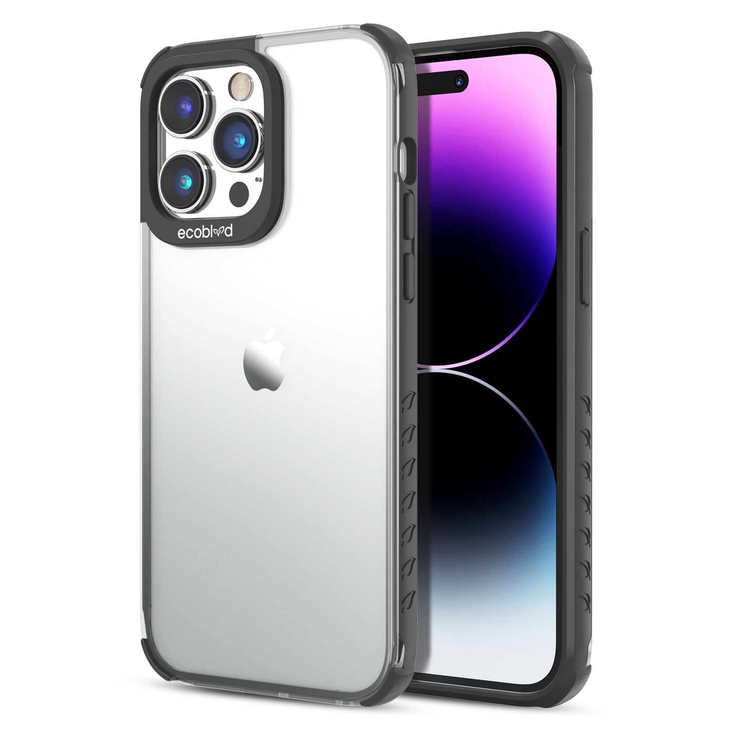 EcoBlvd Laguna Collection Case for Apple iPhone 14 Pro Max (6.7) - Midnight Black (100% Compostable & Plant-Based)