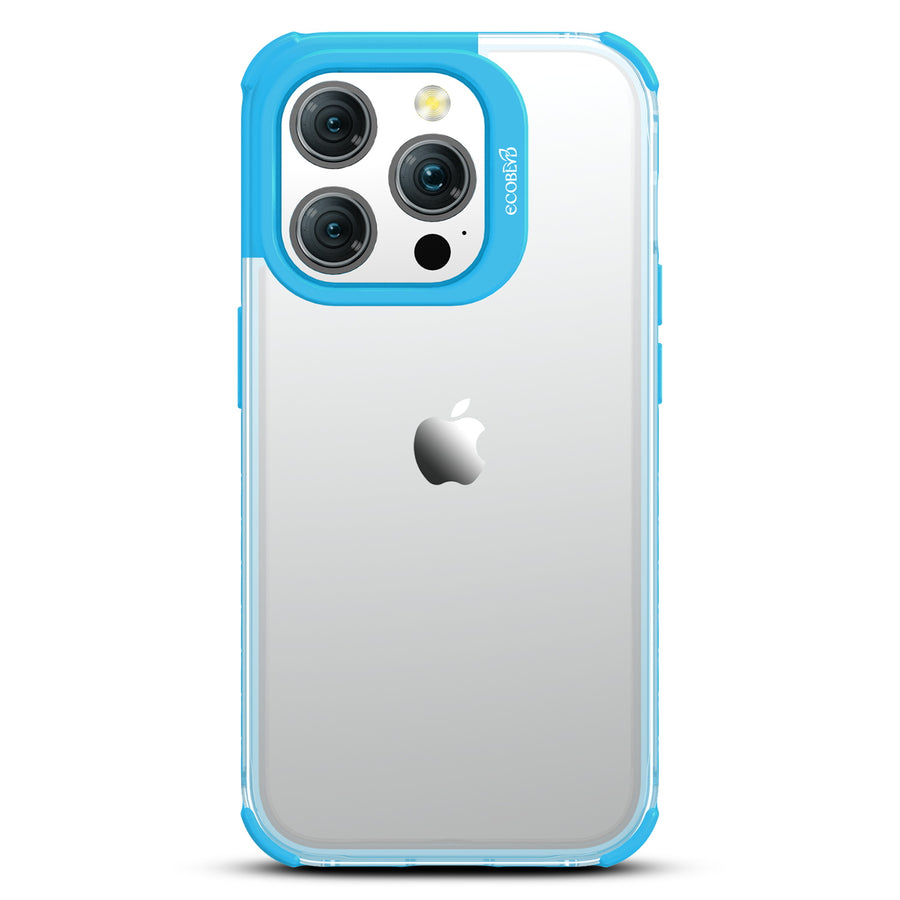 EcoBlvd Laguna Collection Case for Apple iPhone 15 Pro (6.1) - Cascade Blue (100% Compostable & Plant-Based) - ECO-LAG-IP15P-BL-2.jpg