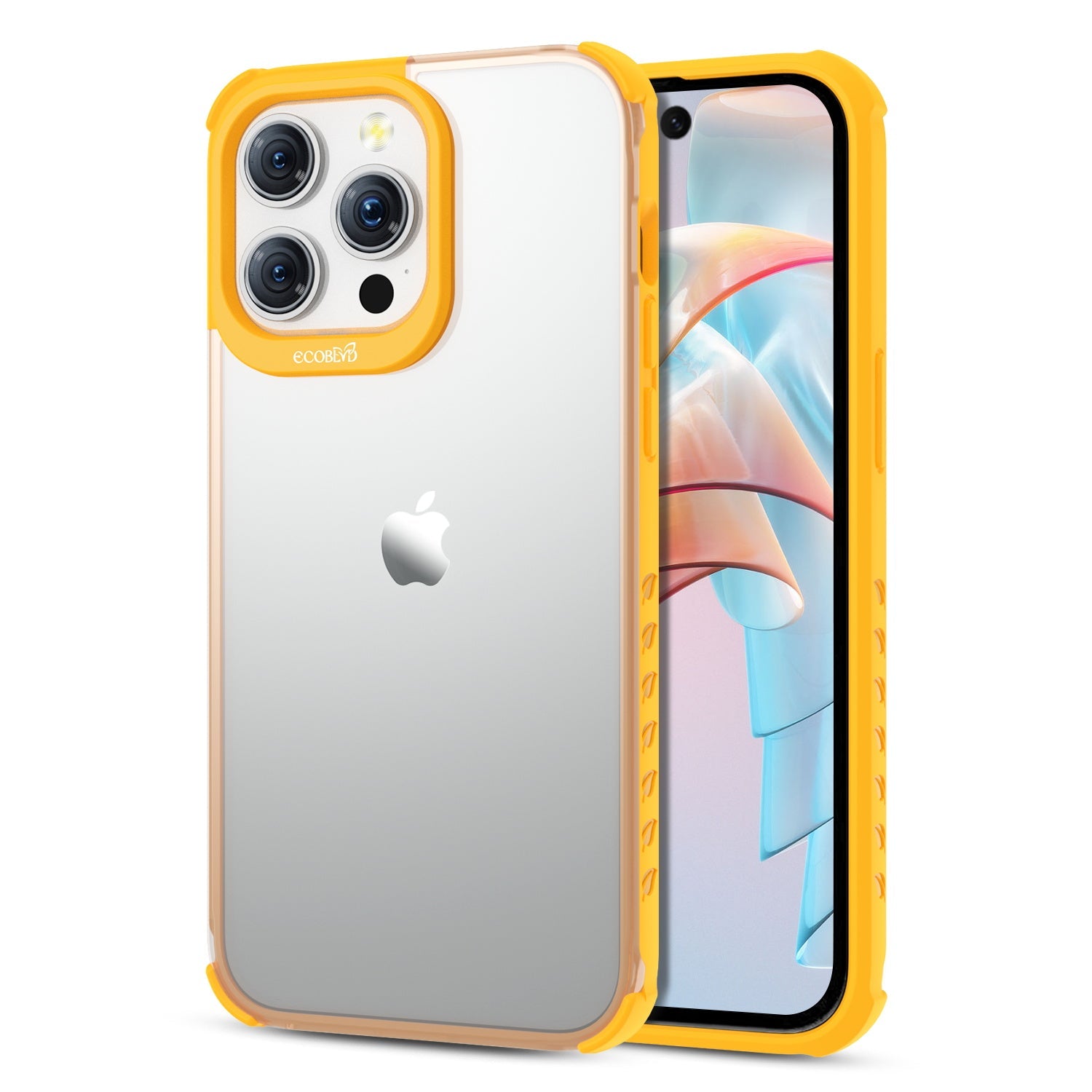 EcoBlvd Laguna Collection Case for Apple iPhone 15 Pro Max (6.7) - Illuminating Yellow (100% Compostable & Plant-Based)