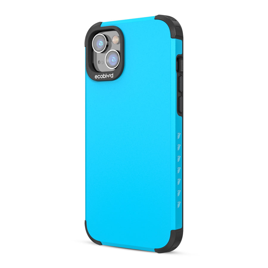 EcoBlvd Mojave Collection Case for Apple iPhone 17e / 16e / 14 / 13 - Cascade Blue (100% Compostable & Plant-Based) - ECO-MOJ-IP14-BL-4.jpg