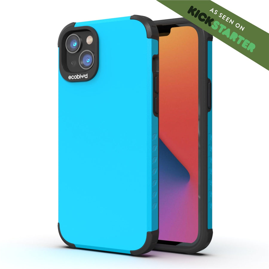 EcoBlvd Mojave Collection Case for Apple iPhone 14 Plus - Cascade Blue (100% Compostable & Plant-Based)