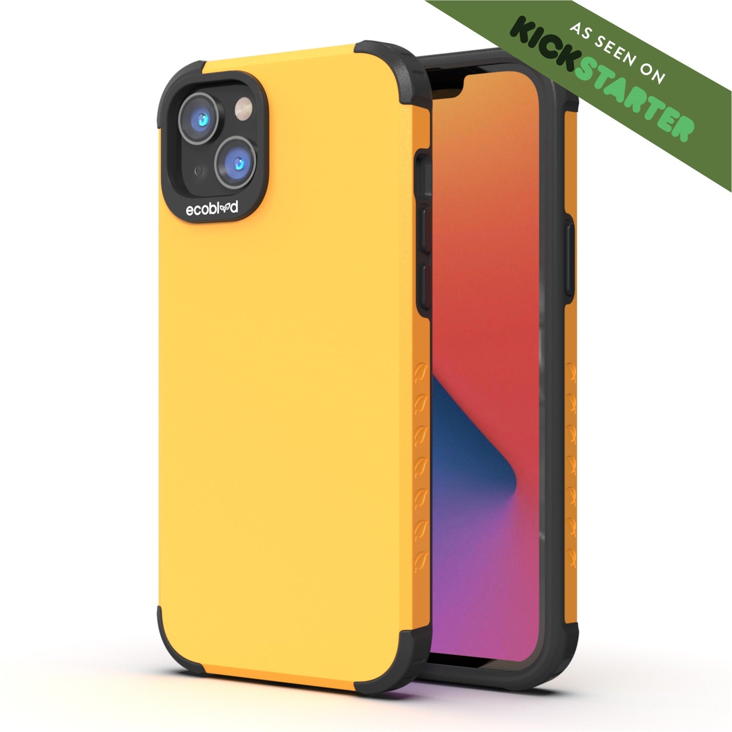 EcoBlvd Mojave Collection Case for Apple iPhone 14 Plus - Illuminating Yellow (100% Compostable & Plant-Based)
