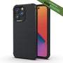 EcoBlvd Mojave Collection Case for Apple iPhone 14 Pro - Midnight Black (100% Compostable & Plant-Based)