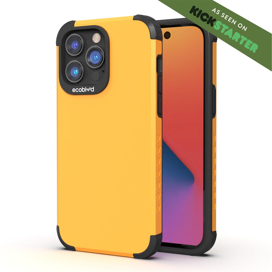 EcoBlvd Mojave Collection Case for Apple iPhone 14 Pro - Illuminating Yellow (100% Compostable & Plant-Based)
