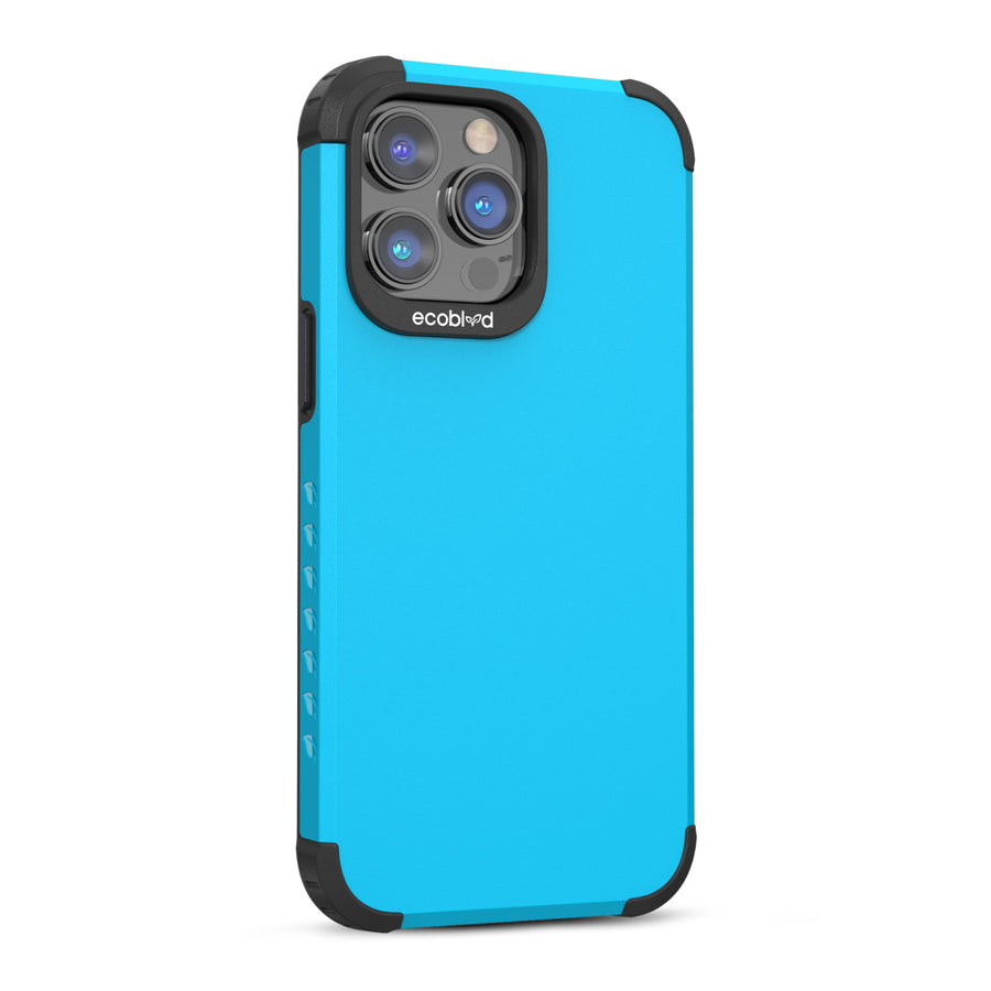 EcoBlvd Mojave Collection Case for Apple iPhone 14 Pro Max - Cascade Blue (100% Compostable & Plant-Based) - ECO-MOJ-IP14PM-BL-3.jpg