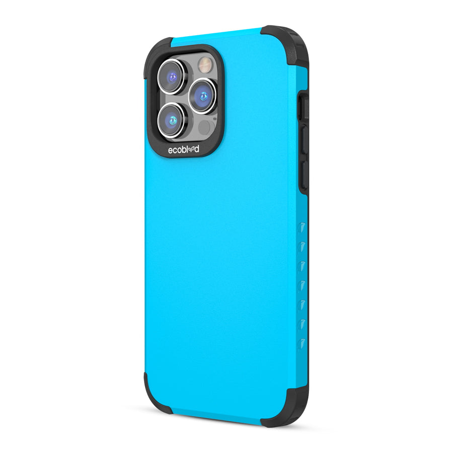 EcoBlvd Mojave Collection Case for Apple iPhone 14 Pro Max - Cascade Blue (100% Compostable & Plant-Based) - ECO-MOJ-IP14PM-BL-4.jpg