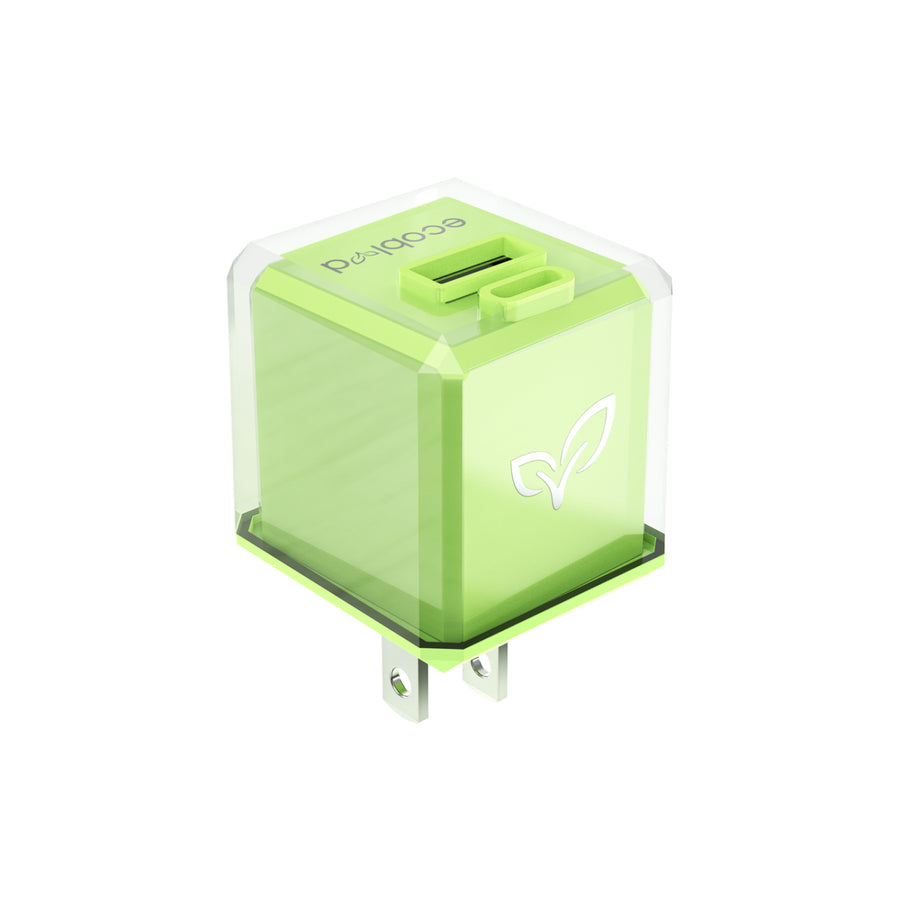 EcoBlvd PowerPlant Dual Port Wall Charger (Power Delivery & QC3.0)(30W) - Green - ECO-PP-30W-GN-11.jpg