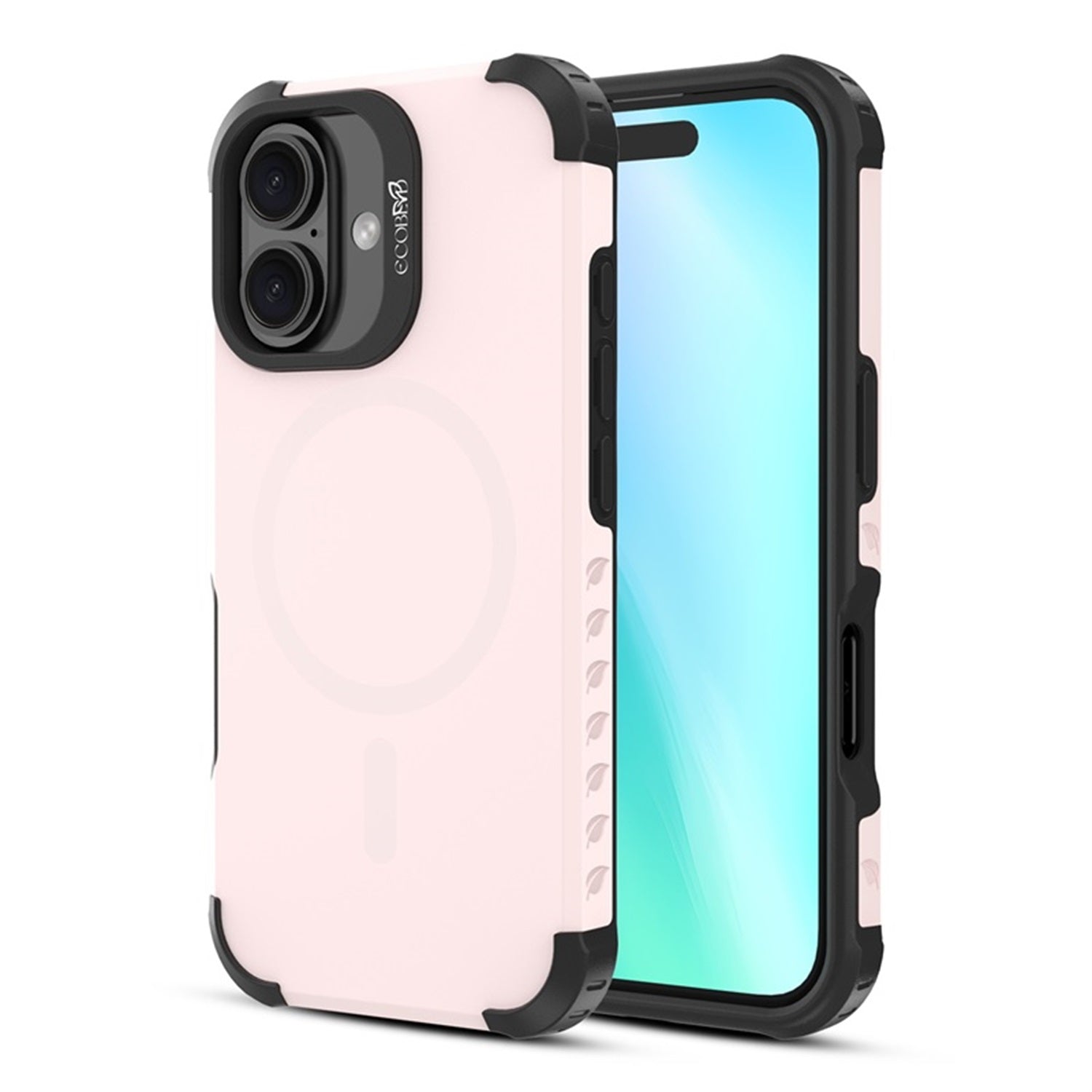 EcoBlvd Reforge Collection Case for Apple iPhone 16 - Petal Pink (100% Compostable & Plant-Based)