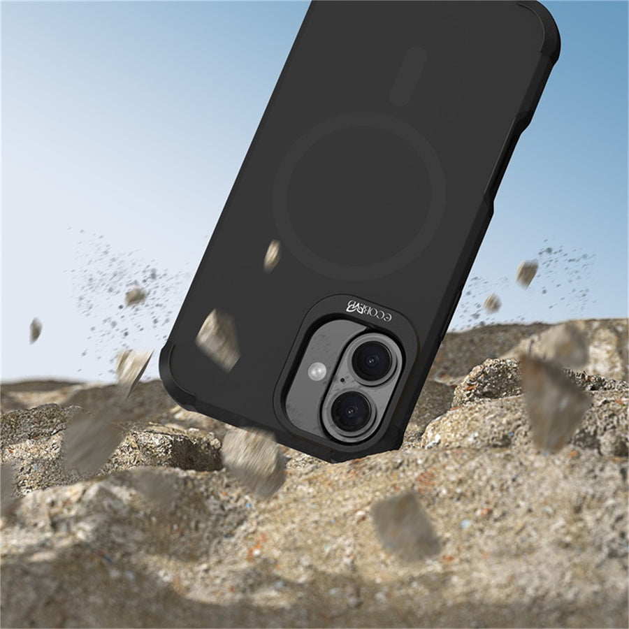 EcoBlvd Reforge Collection Case for Apple iPhone 16 Plus - Midnight Black (100% Compostable & Plant-Based) - ECO-REF-IP16M-BK-4.jpg