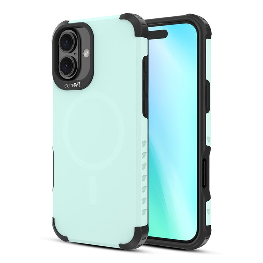 EcoBlvd Reforge Collection Case for Apple iPhone 16 Plus - Seafoam Green (100% Compostable & Plant-Based)