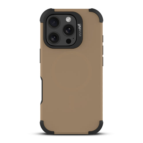 EcoBlvd Reforge Collection Case for Apple iPhone 16 Pro - Clay Brown (100% Compostable & Plant-Based) - ECO-REF-IP16P-BR-1.JPG
