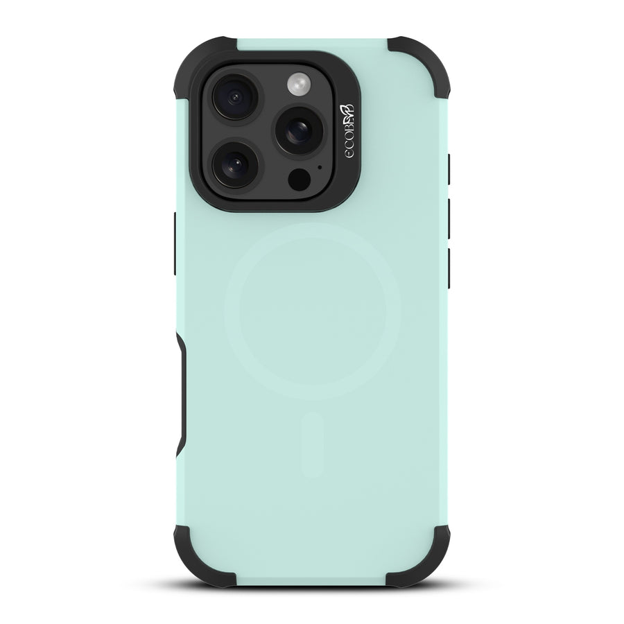 EcoBlvd Reforge Collection Case for Apple iPhone 16 Pro - Seafoam Green (100% Compostable & Plant-Based) - ECO-REF-IP16P-GN-1.JPG