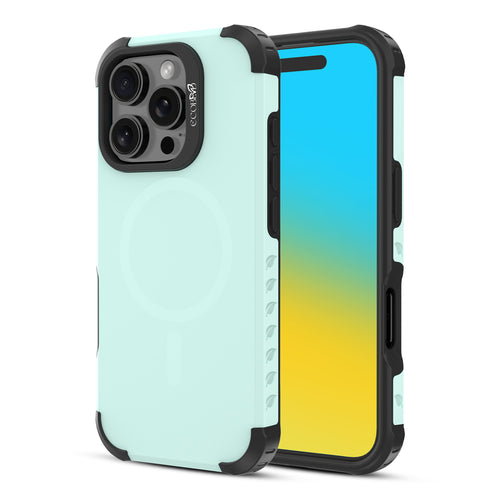 EcoBlvd Reforge Collection Case for Apple iPhone 16 Pro - Seafoam Green (100% Compostable & Plant-Based) - ECO-REF-IP16P-GN.JPG