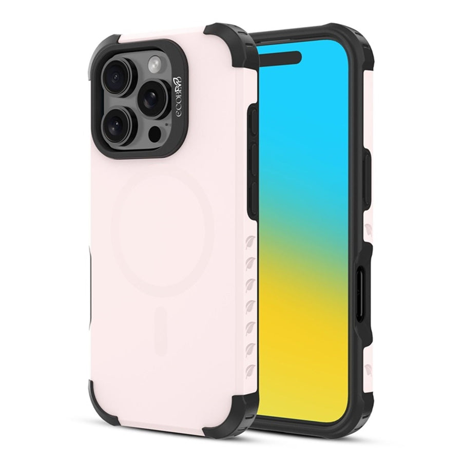 EcoBlvd Reforge Collection Case for Apple iPhone 16 Pro - Petal Pink (100% Compostable & Plant-Based)