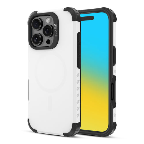 EcoBlvd Reforge Collection Case for Apple iPhone 16 Pro - Cloud White (100% Compostable & Plant-Based) - ECO-REF-IP16P-WH.JPG
