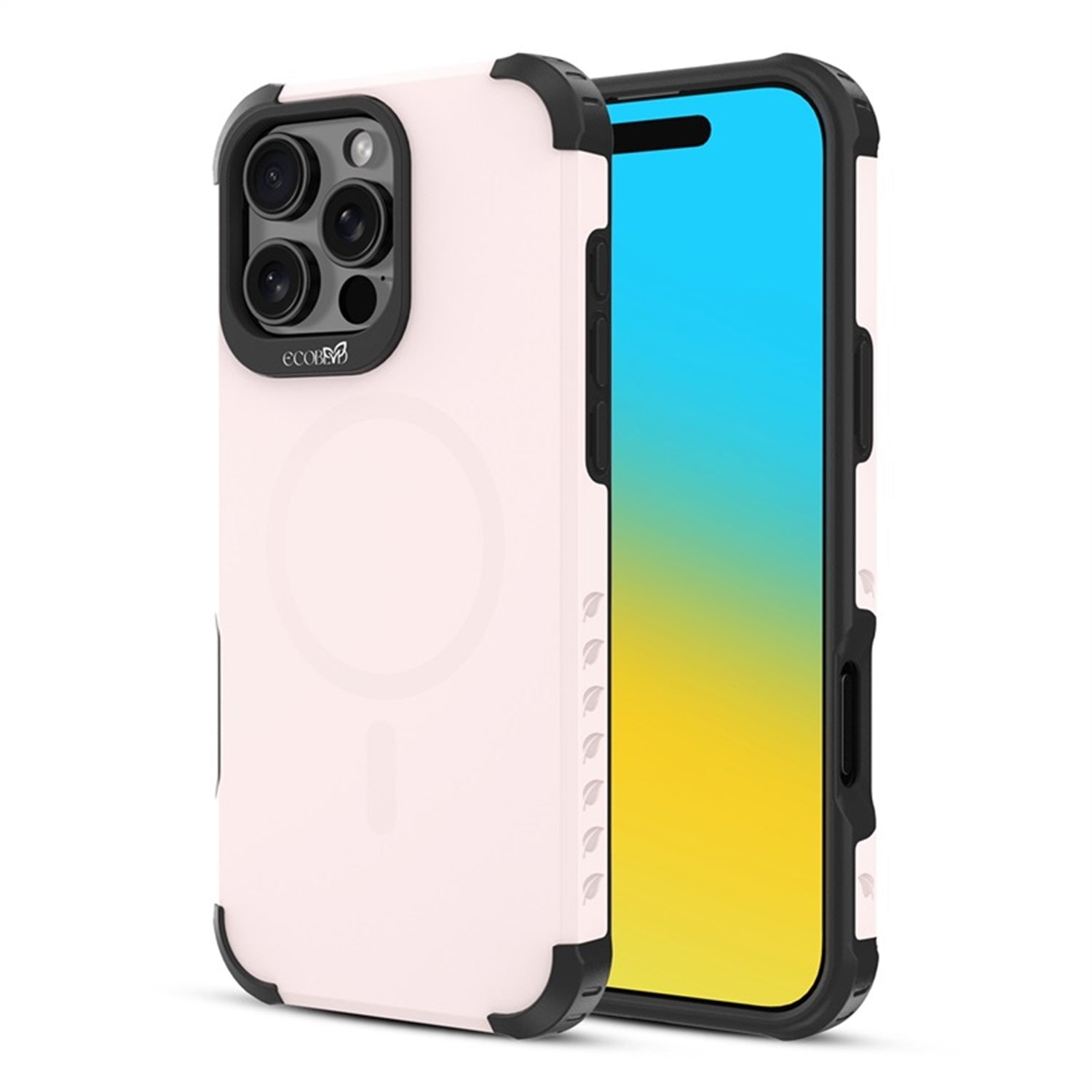 EcoBlvd Reforge Collection Case for Apple iPhone 16 Pro Max - Petal Pink (100% Compostable & Plant-Based)