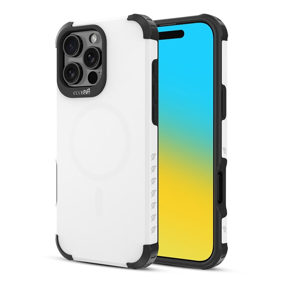 EcoBlvd Reforge Collection Case for Apple iPhone 16 Pro Max - Cloud White (100% Compostable & Plant-Based)