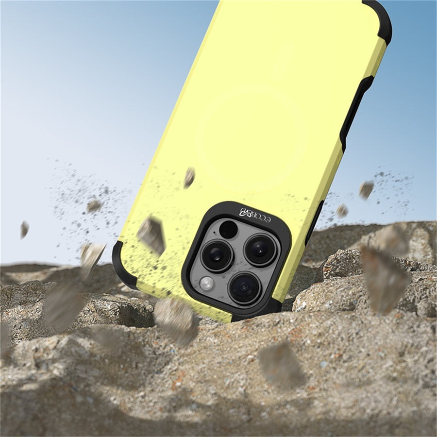 EcoBlvd Reforge Collection Case for Apple iPhone 16 Pro Max - Buttercup Yellow (100% Compostable & Plant-Based) - ECO-REF-IP16PM-YL-4.jpg